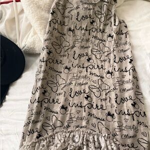 Minnie Mouse Script Print Dress